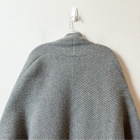 Madewell Heather Gray Women's 100% Merino Wool Sculptor Open Cardigan Sz M/L - Picture 12 of 15